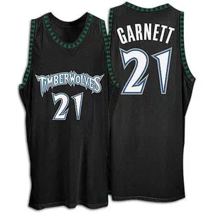 Minnesota Timberwolves Authentic Black Kevin Garnett Throwback Jersey - Men's