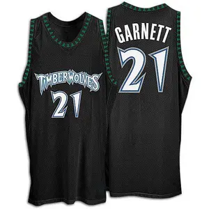 Minnesota Timberwolves Swingman Black Kevin Garnett Throwback Jersey - Men's