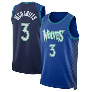 Minnesota Timberwolves Swingman Blue Jaden McDaniels 2021/22 City Edition Jersey - Men's